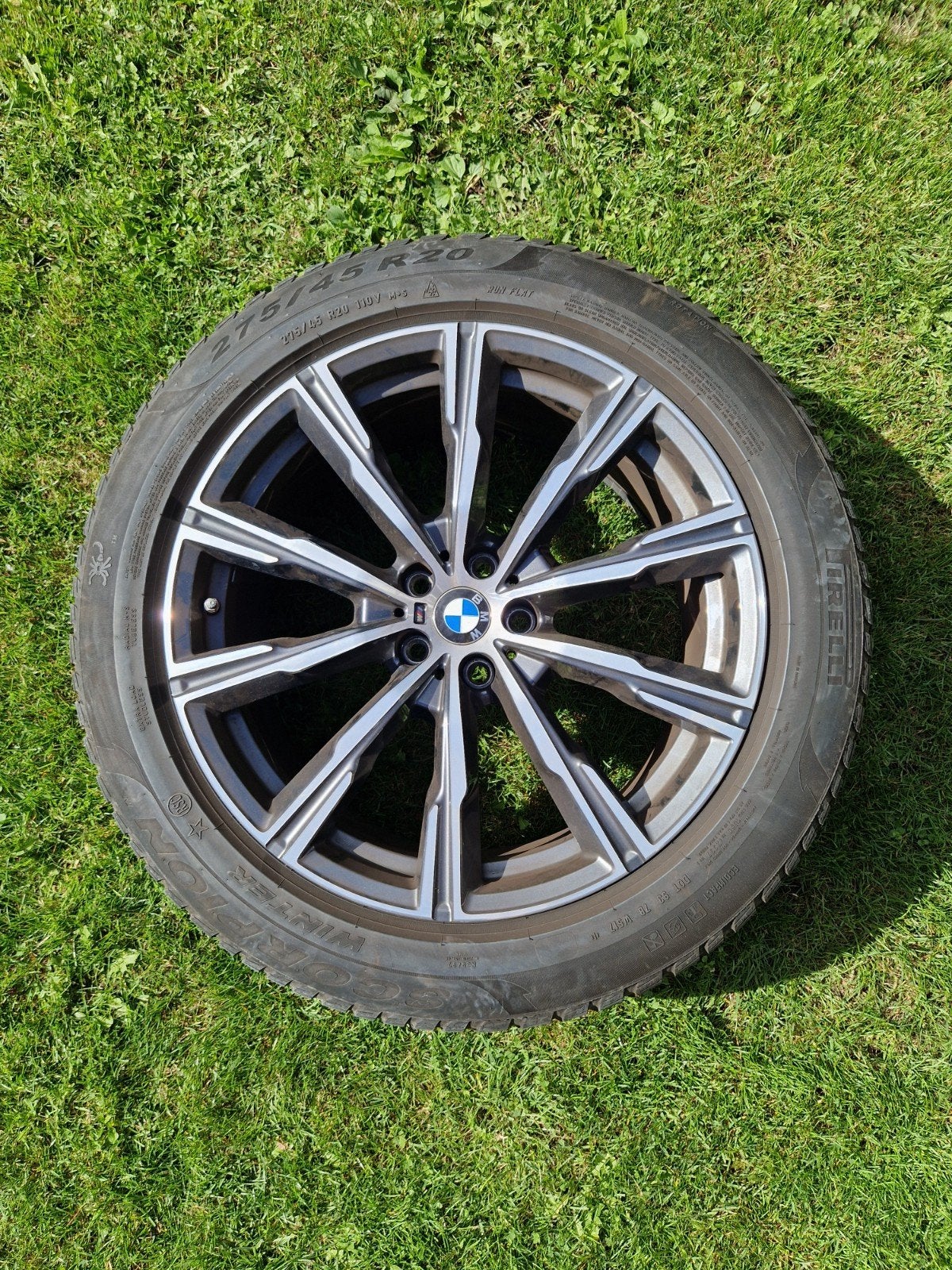 4 Runflat Winterbanden met Velg voor BMW X5 (20 inch), Ophalen, Gebruikt, 275 mm, Banden en Velgen