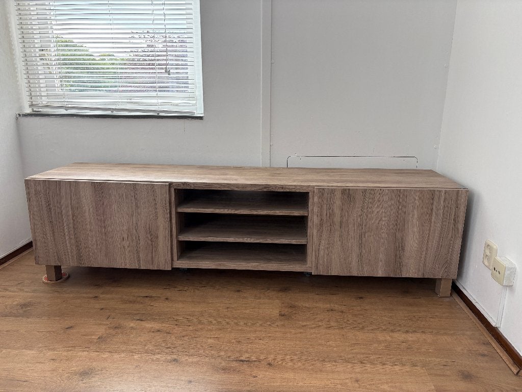 TV meubel, zo goed als nieuw, Huis en Inrichting, Ophalen, Kunststof, 150 tot 200 cm, Zo goed als nieuw