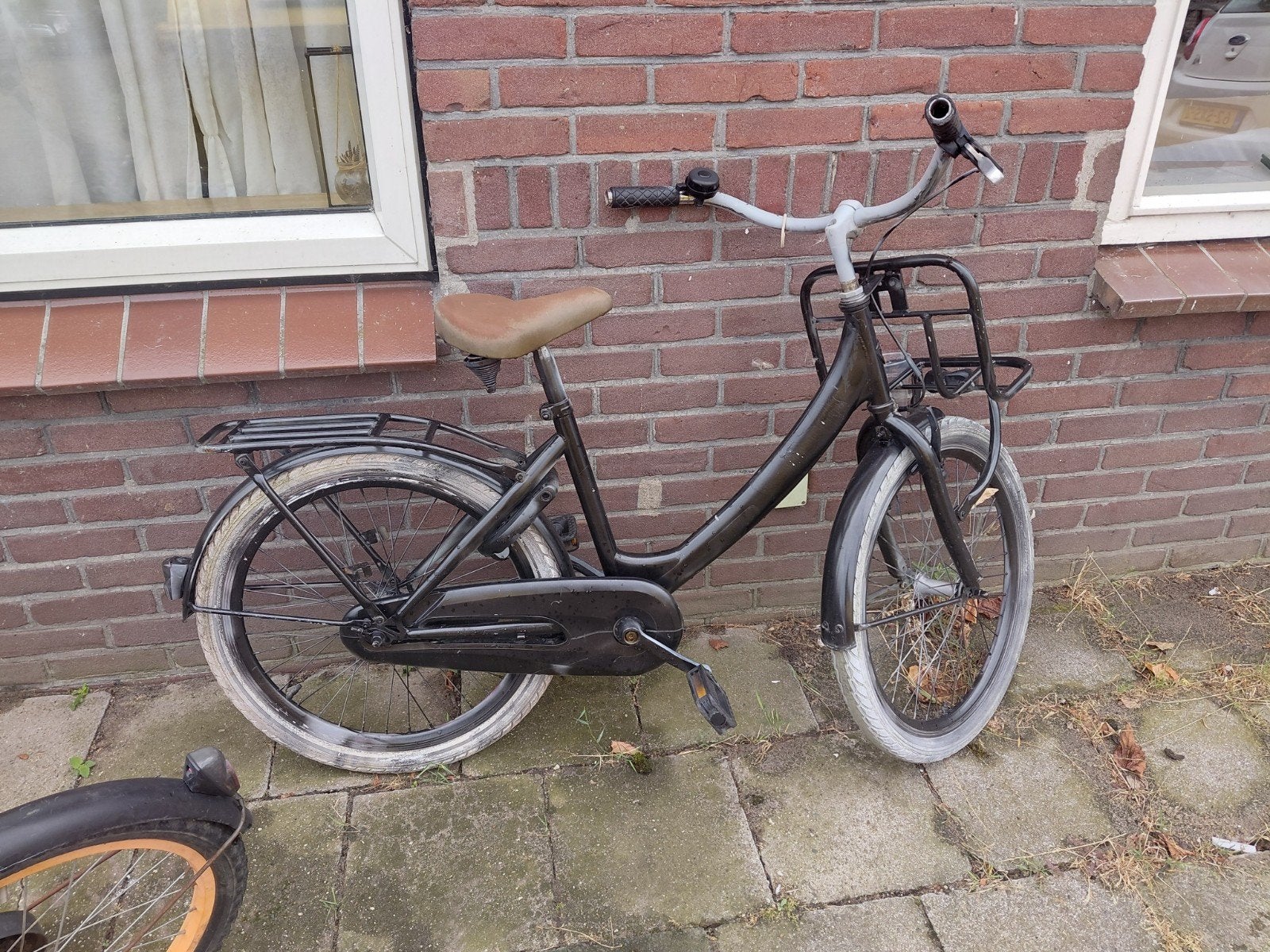 Alpina Meisjesfiets 22 inch - Gespoten Zwart, Fietsen en Brommers, Fietsen | Meisjes, Ophalen, Terugtraprem, 22 inch, Gebruikt