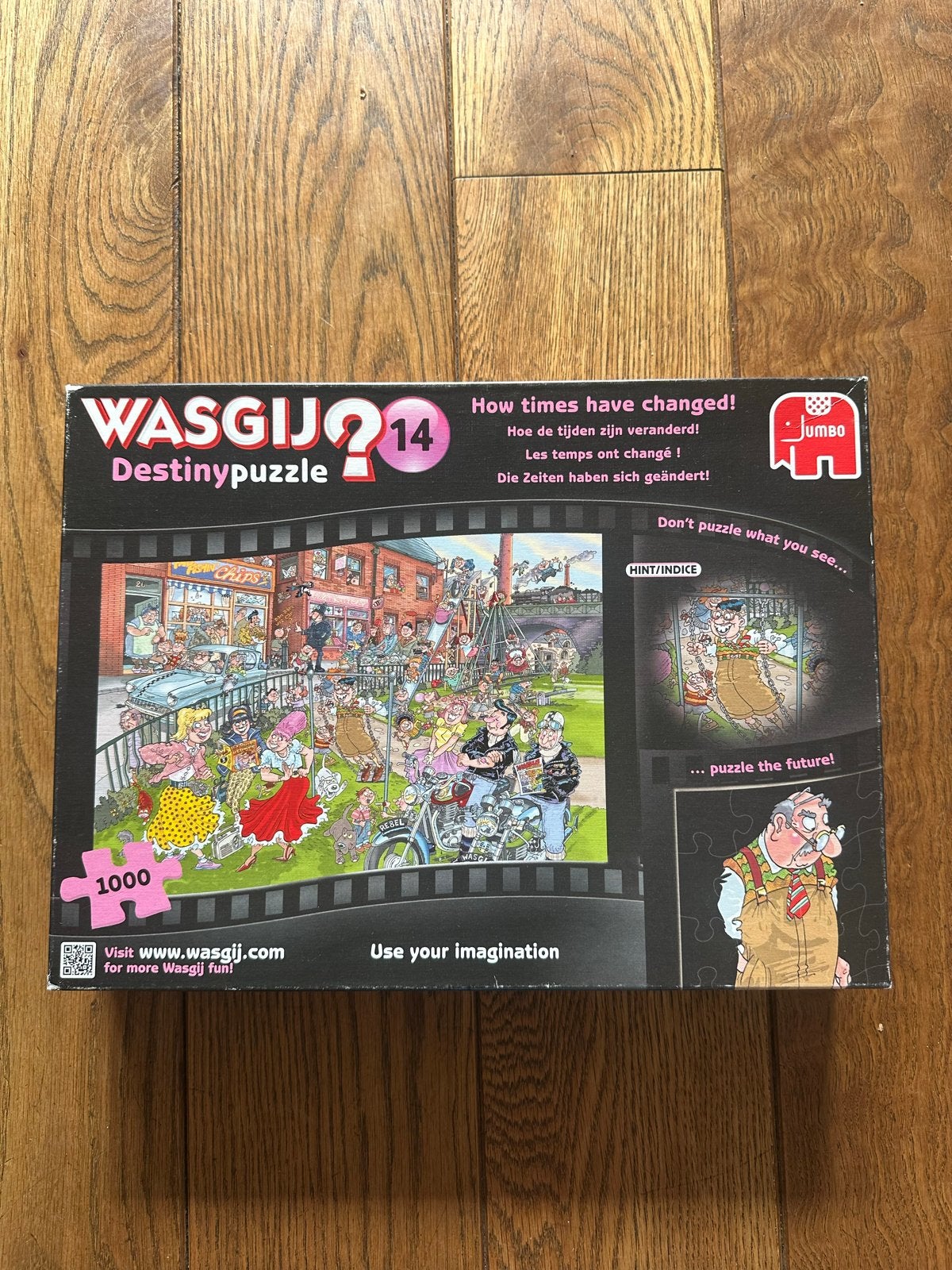 Wasgij Destiny 14 'How times have changed!' 1000 stukjes, Ophalen, 500 t/m 1500 stukjes, Gebruikt, Legpuzzel