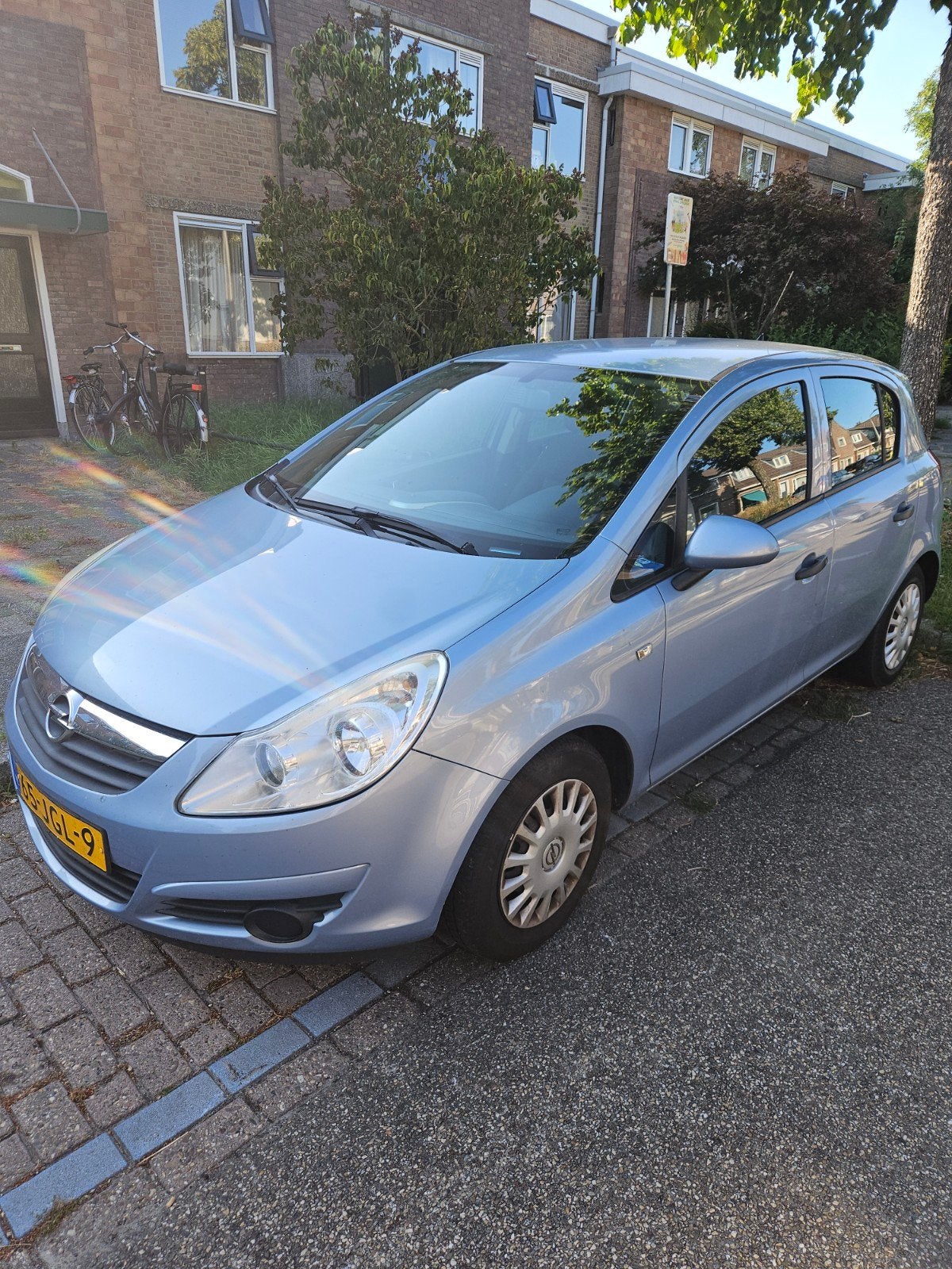 Opel Corsa 1.2 16V 5D 2007 Blauw, Auto's, Opel, Voorwielaandrijving, 4 cilinders, Blauw, 1229 cc