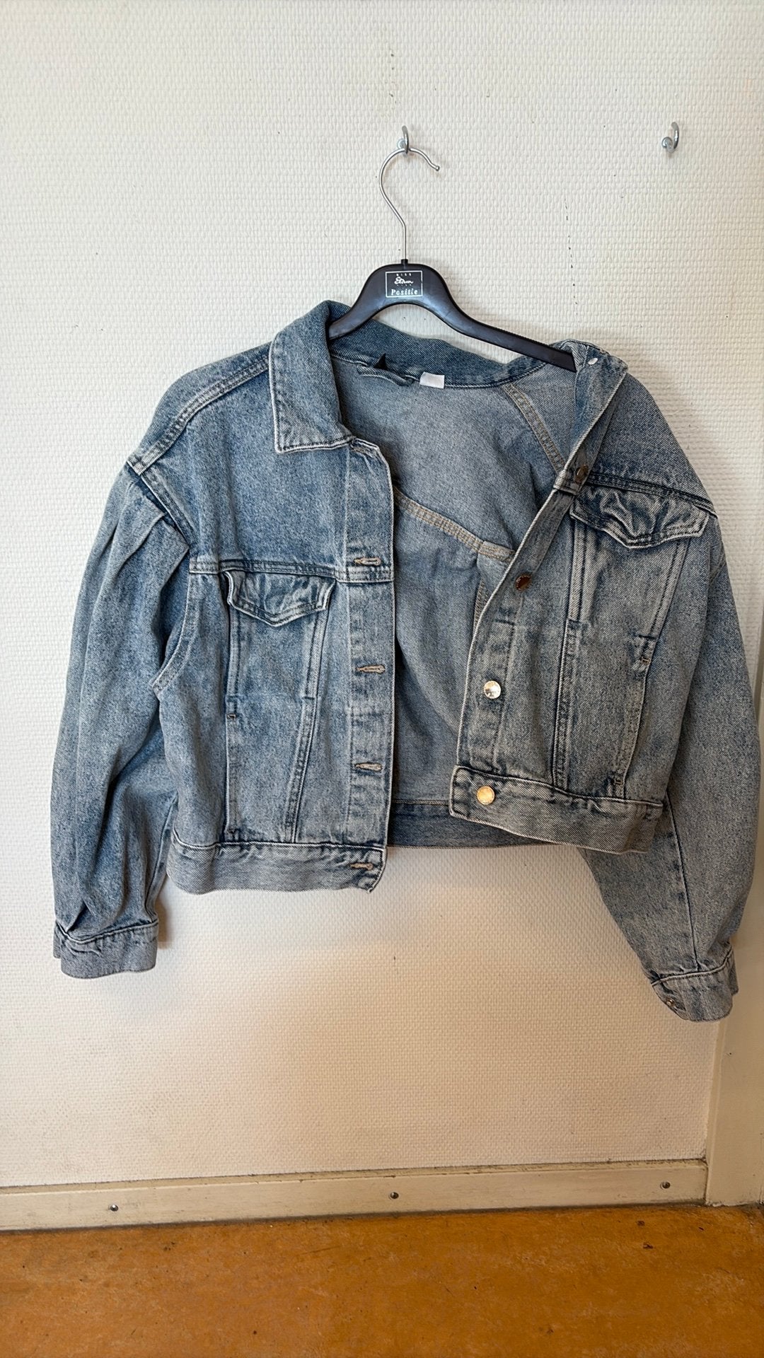 Blauwe spijker jas, Ophalen, Zo goed als nieuw, Blauw
