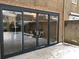 Aluminium schuifpui 4 delig uit voorraad  4000 x 2100, 225 cm of meer, Ophalen of Verzenden, Inclusief glas, Nieuw