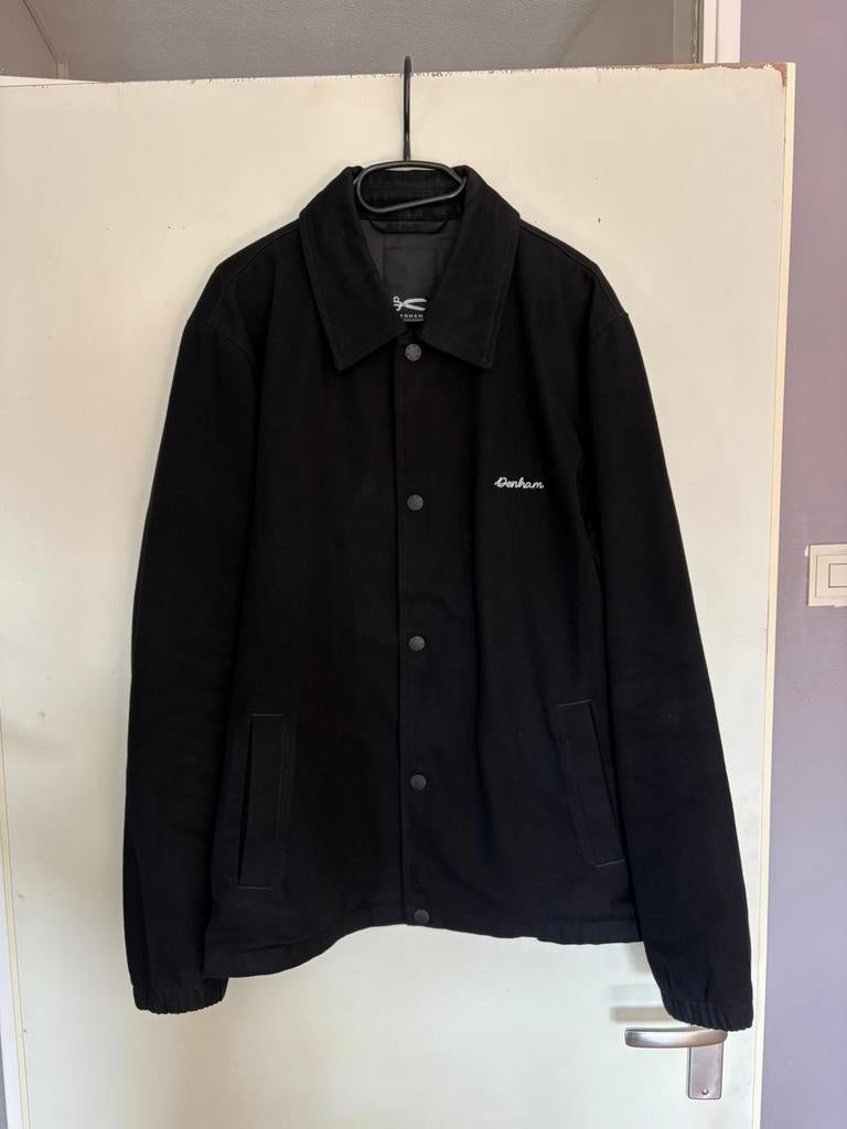 Denham Jacket Zwart | 100% katoen | Maat L, Ophalen of Verzenden, Zo goed als nieuw, Maat 48/50 (M), Zwart