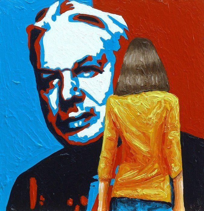 Schilderij Gerard Boersma - David Icke, Ophalen of Verzenden
