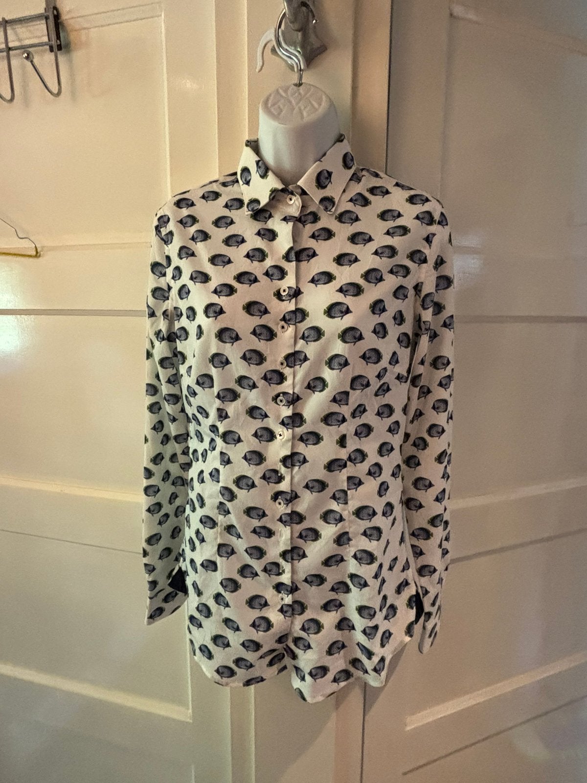 Cavallaro vissen blouse mt 38., Ophalen of Verzenden, Nieuw, Maat 38/40 (M), Blauw