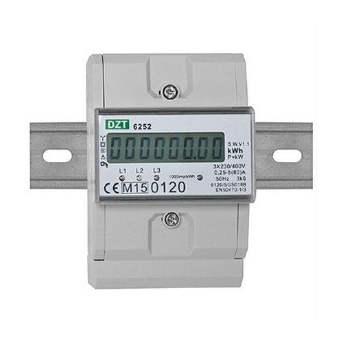 KWH meter 3fase 5/80Amp digi MID geijkt 4 module bred - Ine, Verzenden, Nieuw