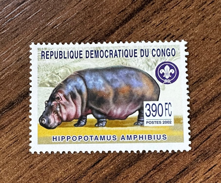 Congo 2003 Nijlpaard Postfris - Scouting dieren, Ophalen of Verzenden, Postfris