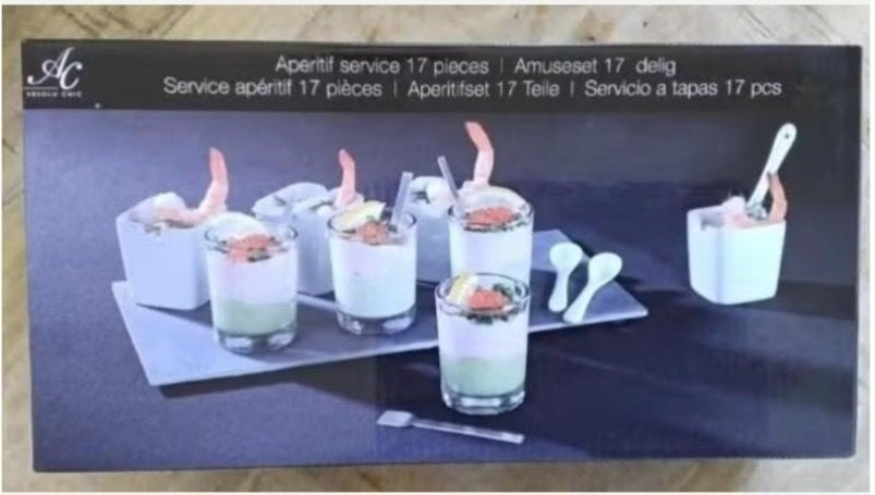 Absolu chic amuseset 17 delig, nieuw!, Ophalen, Overige materialen, Overige typen, Nieuw