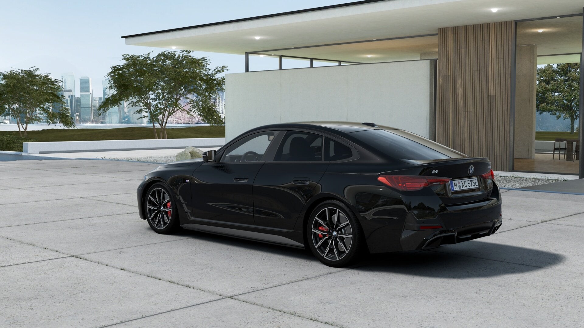 BMW i4 eDrive35 M Sport / Achteruitrijcamera / Adaptieve LED, Auto's, BMW, Zwart, Zwart, Leder, Nieuw
