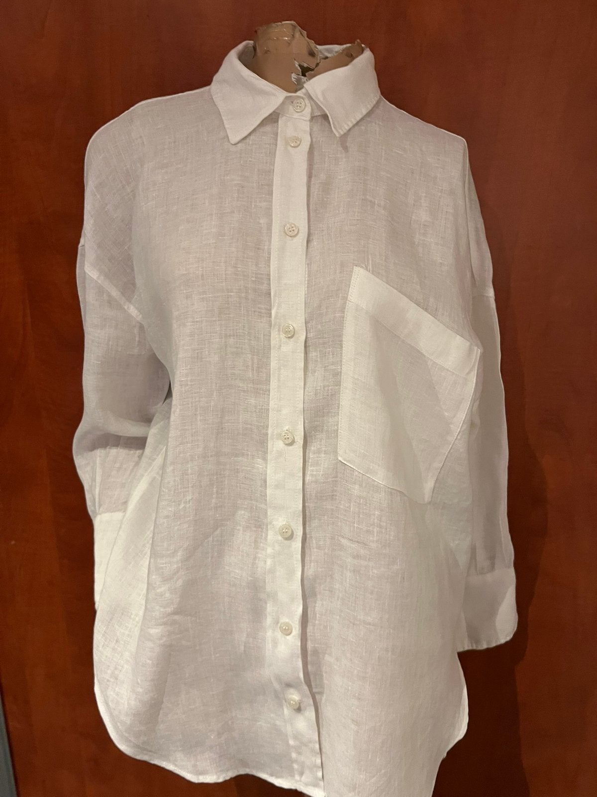 ZARA  blouse  maat s zgan linnen, F, G, Ophalen of Verzenden, Zo goed als nieuw