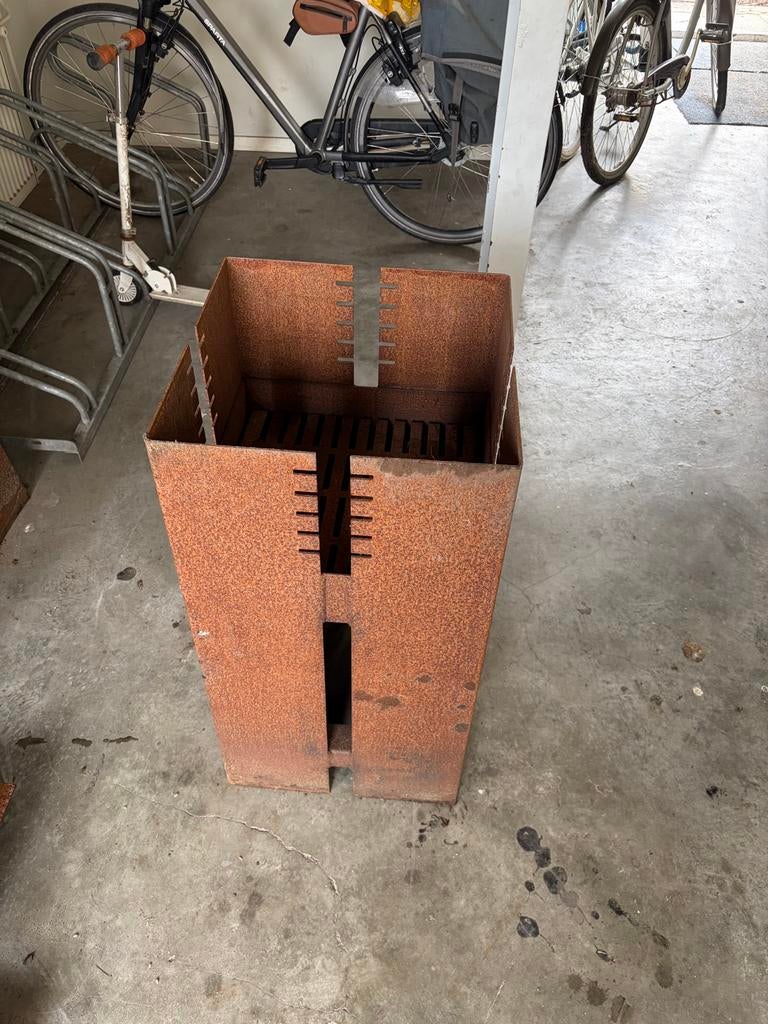 Roestige Vuurkorf / Vuurton - Uniek Design, Ophalen of Verzenden, Gebruikt, Vuurkorf