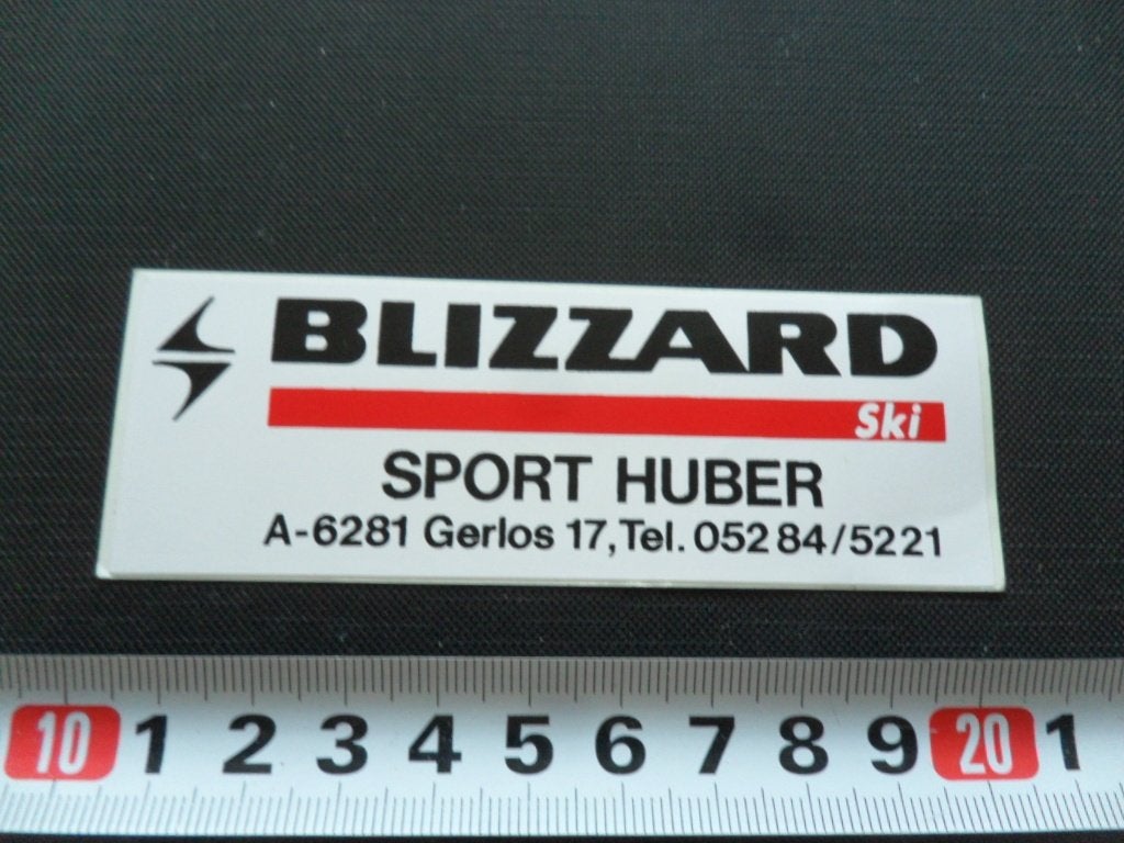 sticker BLIZZARD ski sport huber oostenrijk gerlos, Ophalen of Verzenden, Zo goed als nieuw