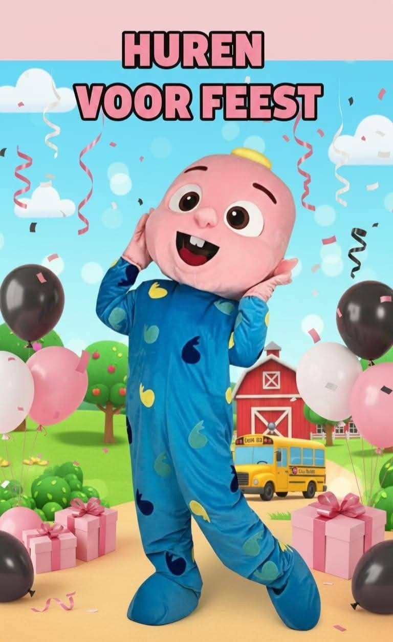 Cocomelon Mascotte Te Huur, Ophalen, Zo goed als nieuw, Versiering