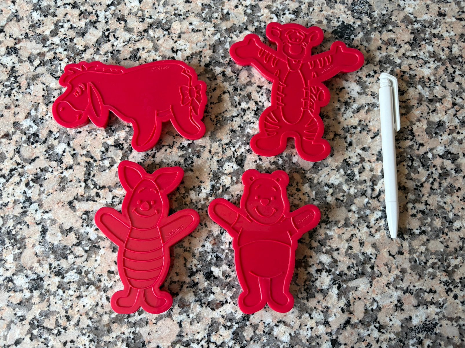 Disney Winnie de Pooh koek uitstekers, Overige typen, Kunststof, Ophalen of Verzenden, Zo goed als nieuw
