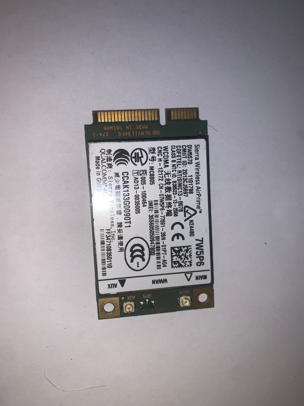Sierra Wireless AirPrime MC8805 3G WWAN Module, Ophalen of Verzenden, Gebruikt, Intern