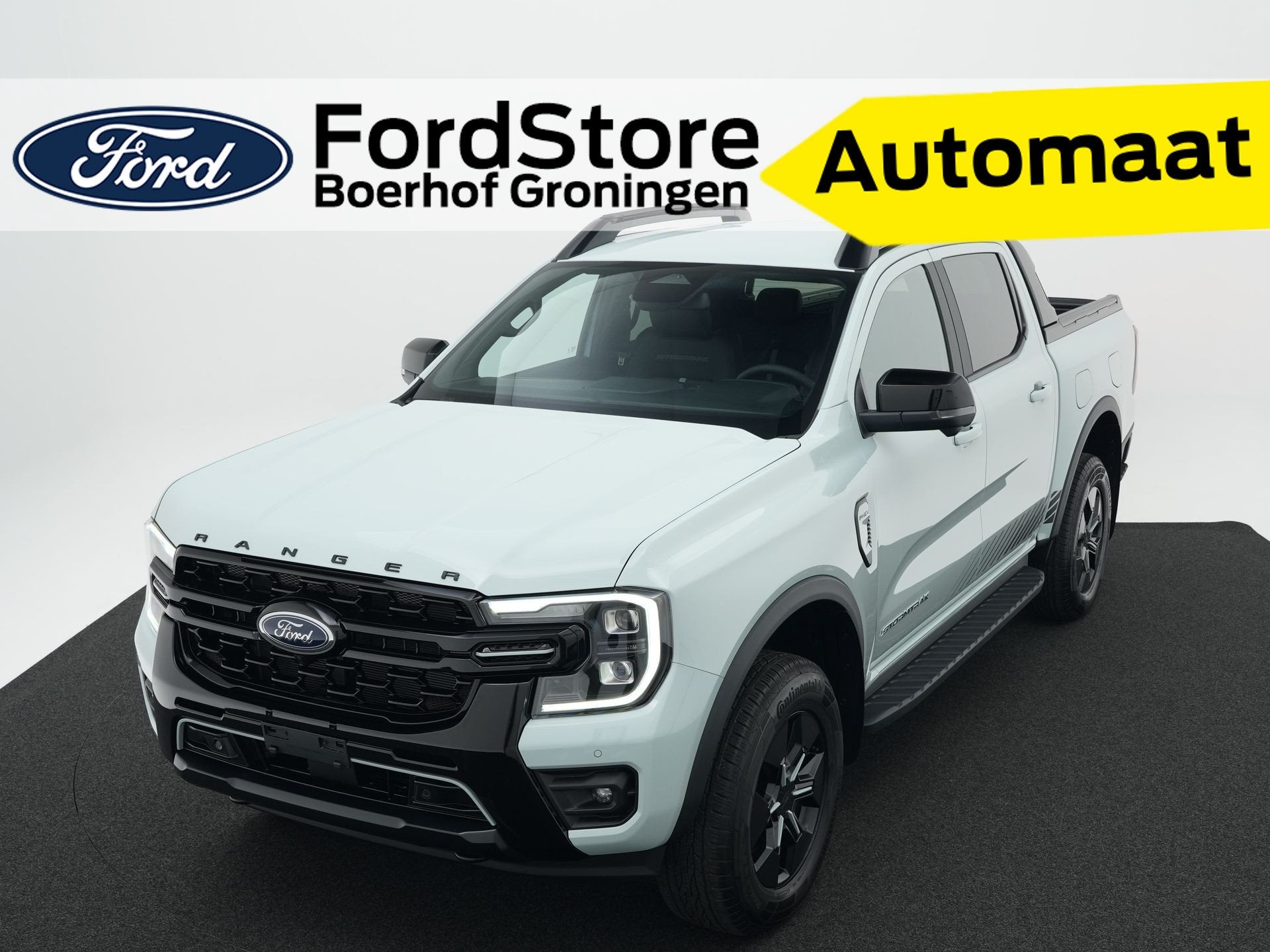 Ford Ranger Stormtrak Double Cab 2.3 279 pk PHEV Elektrische, Automaat, Zwart, 4 cilinders, 2535 kg