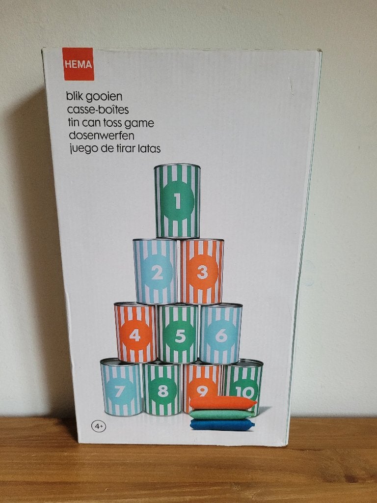 Blikgooien Werpspel. Hema. Nieuw, Vijf spelers of meer, Ophalen of Verzenden, Nieuw, Hema