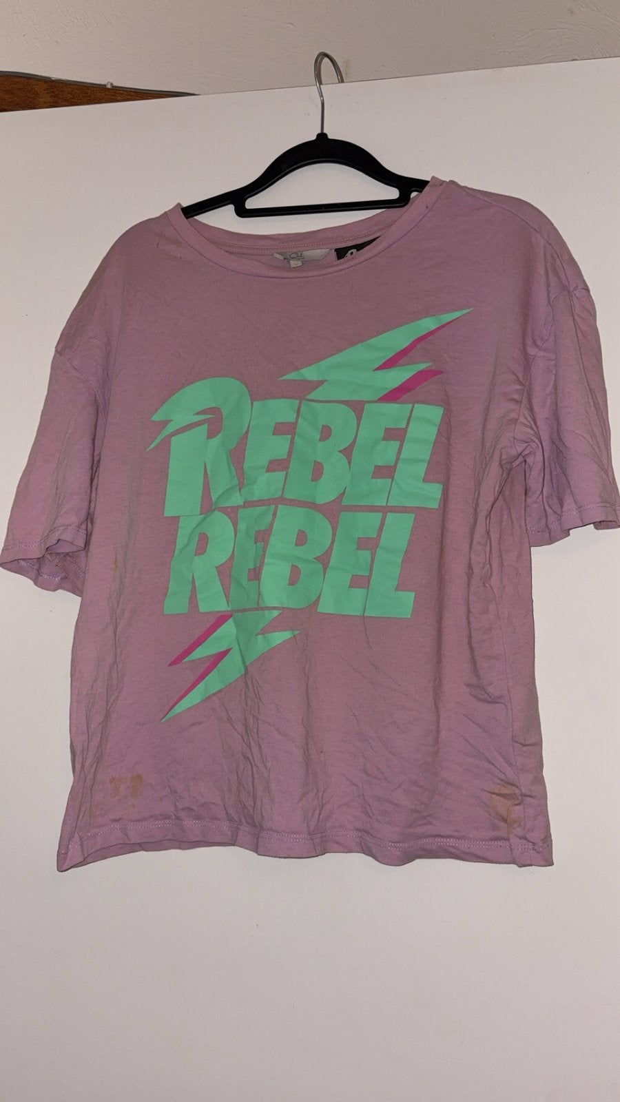 David Bowie shirt, Vrouw/unisex, Ophalen of Verzenden, Zo goed als nieuw, Zwart, Korte mouw