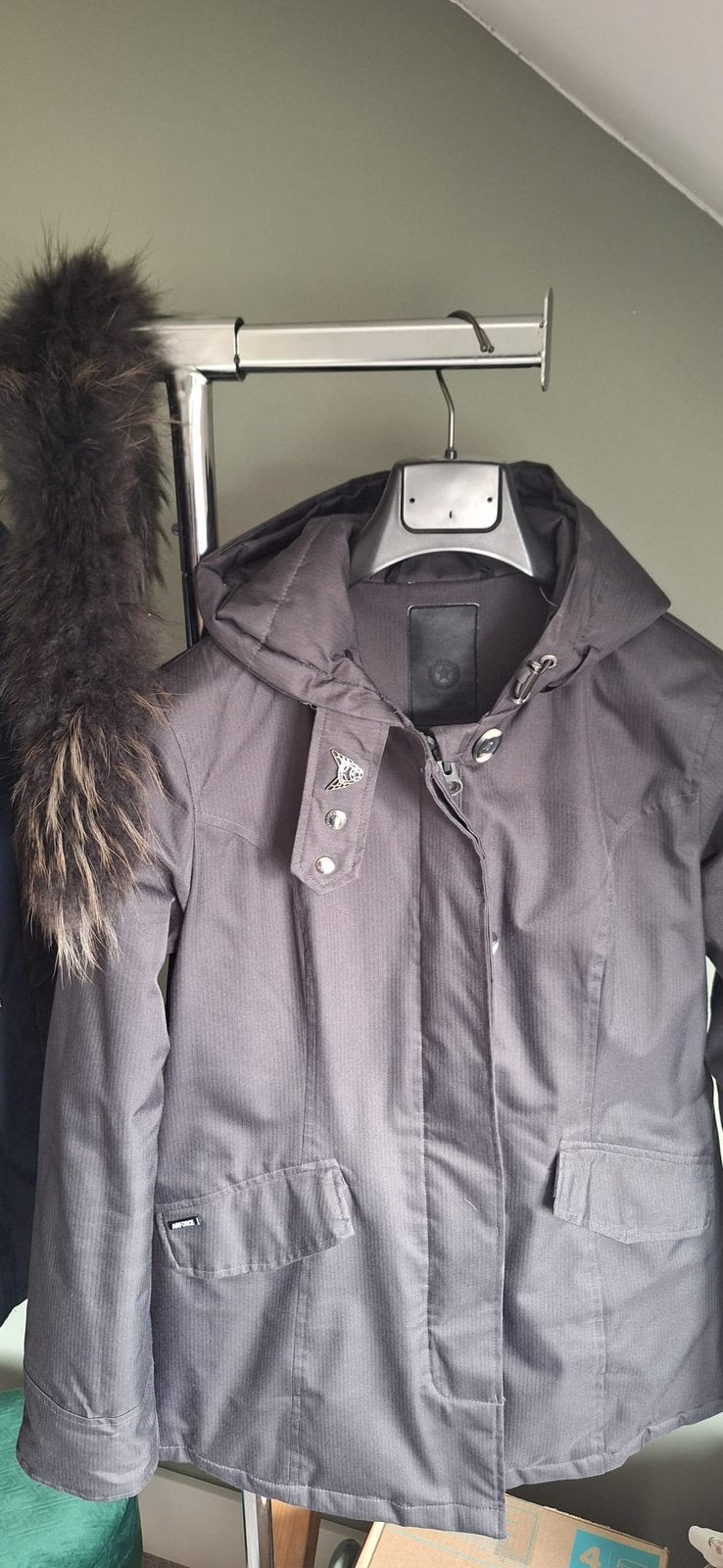 Airforce jas dames, Ophalen, Zo goed als nieuw, Maat 38/40 (M), Zwart