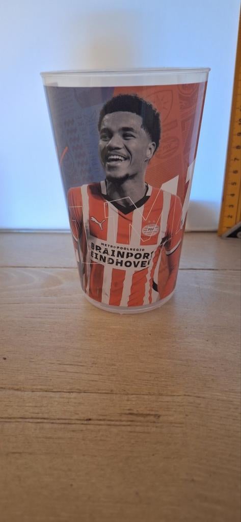Psv stadion beker Malik Tilman bavaria logo (27426), Verzamelen, Sportartikelen en Voetbal, Overige typen, Ophalen of Verzenden