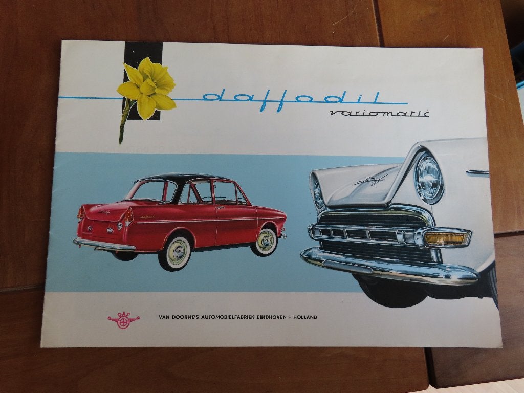 Folder DAF Daffodil 1961, Engelse tekst, Ophalen of Verzenden, Zo goed als nieuw, Overige merken, DAF