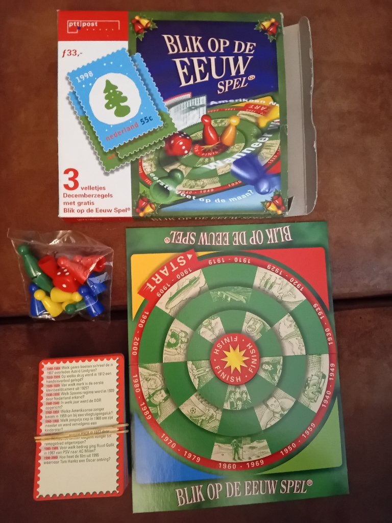 BLIK OP DE EEUW SPEL PTT POST COMPLEET €1, Hobby en Vrije tijd, Gezelschapsspellen | Bordspellen, Ophalen of Verzenden, Zo goed als nieuw