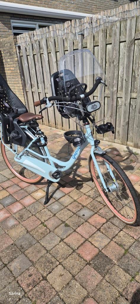 Gazelle Bloom moederfiets, compleet met slot & Yepp zitjes, Fietsen en Brommers, Fietsen | Dames | Damesfietsen, Ophalen, Gebruikt