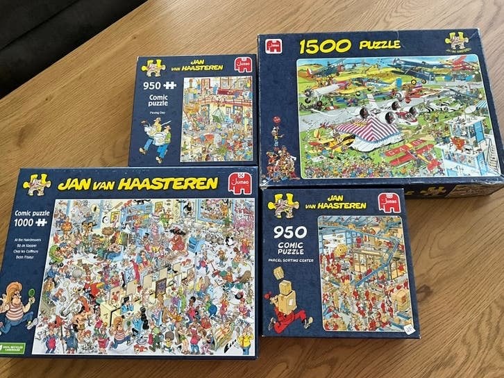 Div. Jan van Haasteren €6 per stuk, Ophalen, 500 t/m 1500 stukjes, Zo goed als nieuw