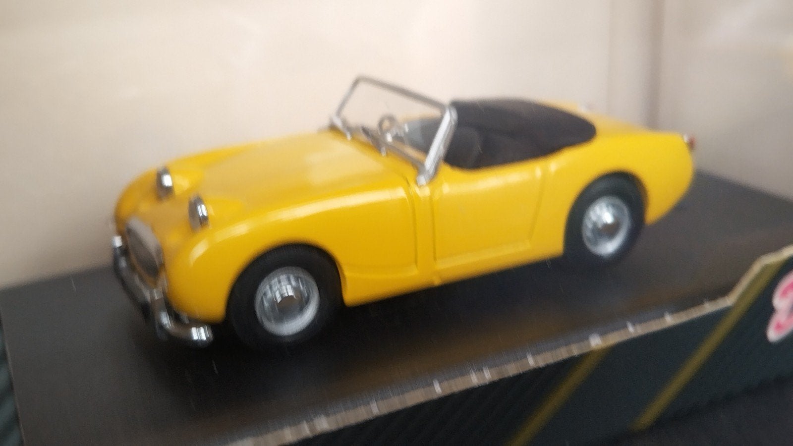 Austin Healey Sprite mk1 Yellow 1:43 Detailcars Pol, Overige merken, Auto, Verzenden, .