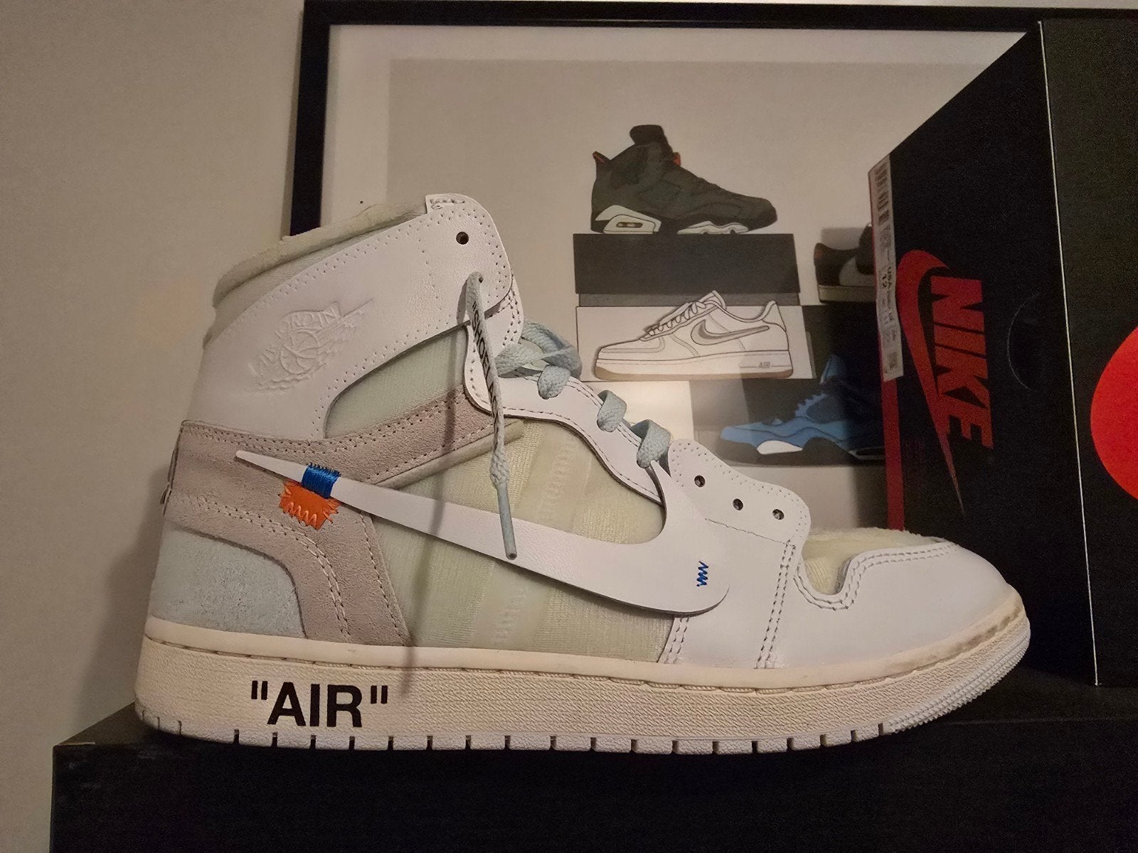 Jordan 1 x Off-White V.A.A. Virgil Abloh Archive, Wit, Nike Jordan x Off-White, Ophalen of Verzenden, Sneakers of Gympen