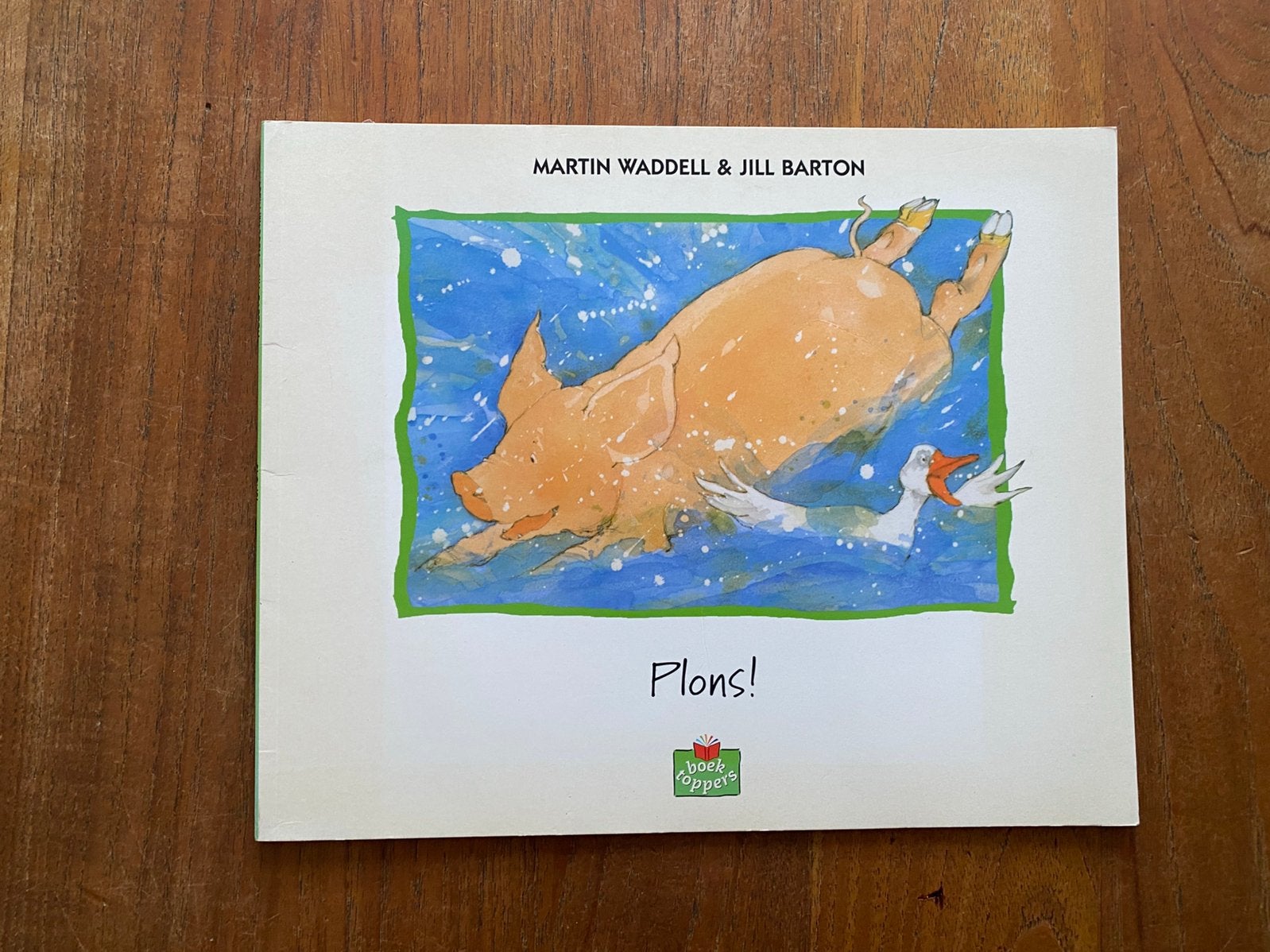 Plons! - Martin Wadell & Jill Barton, Boektopper paperback, Ophalen of Verzenden, Zo goed als nieuw, Prentenboek