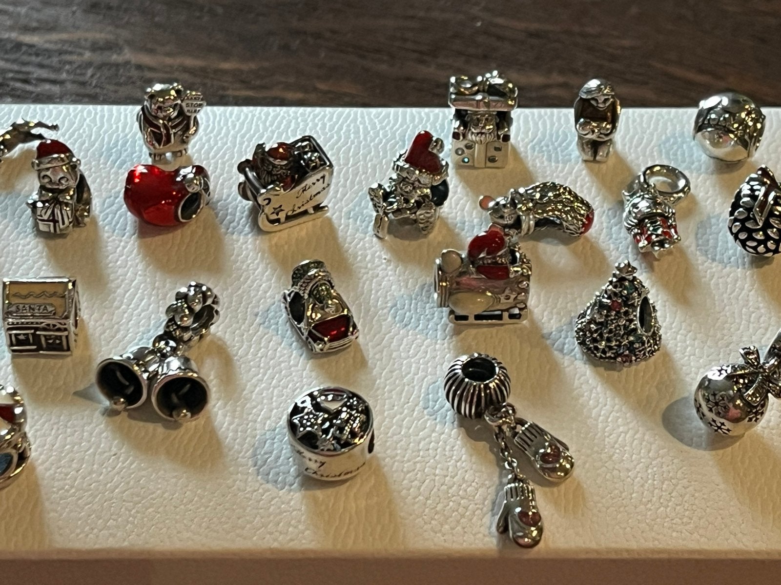 Pandora kerstbedels ., Ophalen of Verzenden, Zo goed als nieuw, Zilver, Pandora