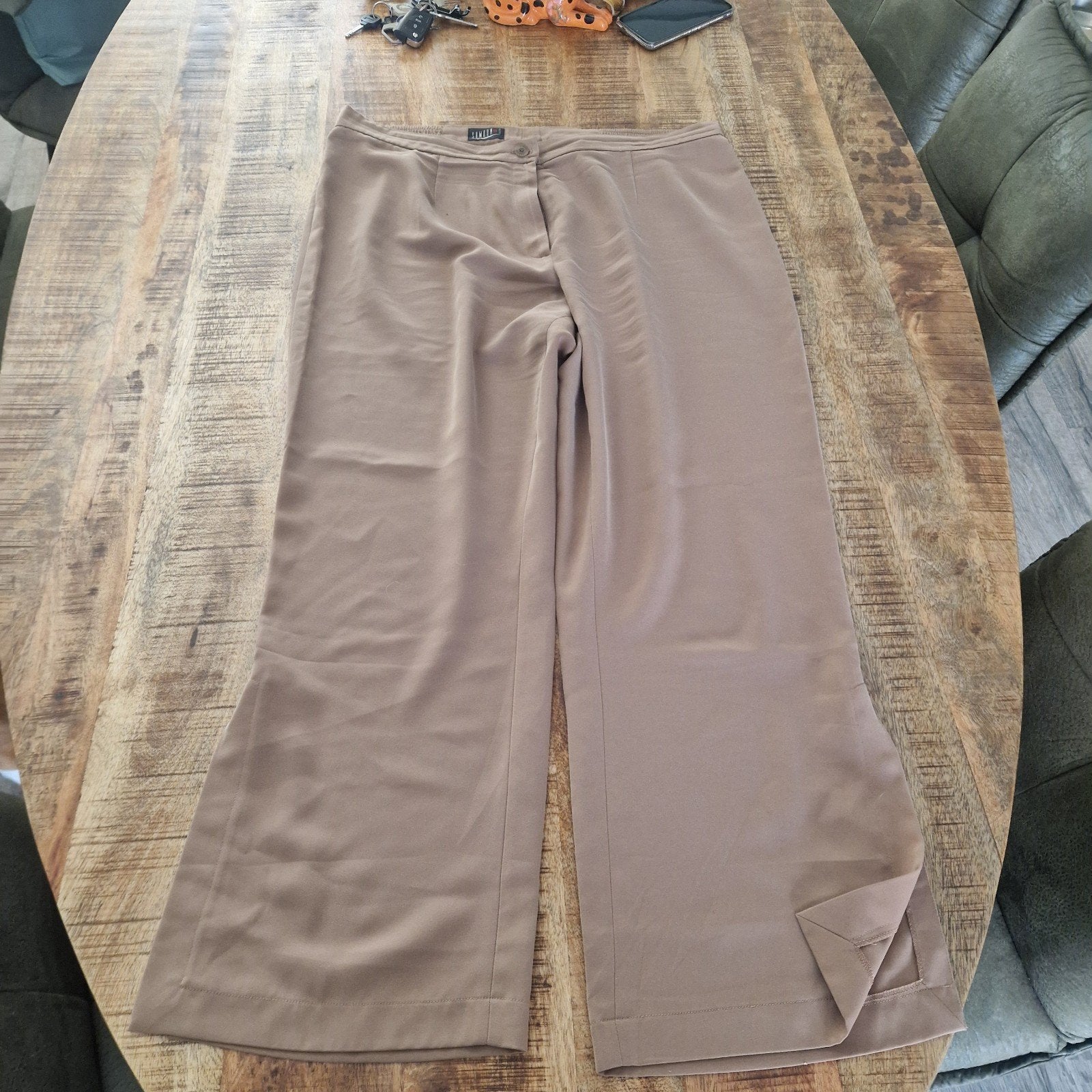 TE KOOP MOOIE DAMES PANTALON SAMOON MAAT 48, Kleding | Dames, Beige, Maat 46/48 (XL) of groter, Ophalen of Verzenden, Zo goed als nieuw