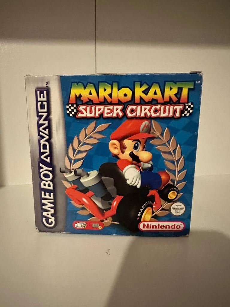 Mario kart super circuit gameboy advance compleet, Gebruikt, 1 speler, Racen en Vliegen, Ophalen of Verzenden