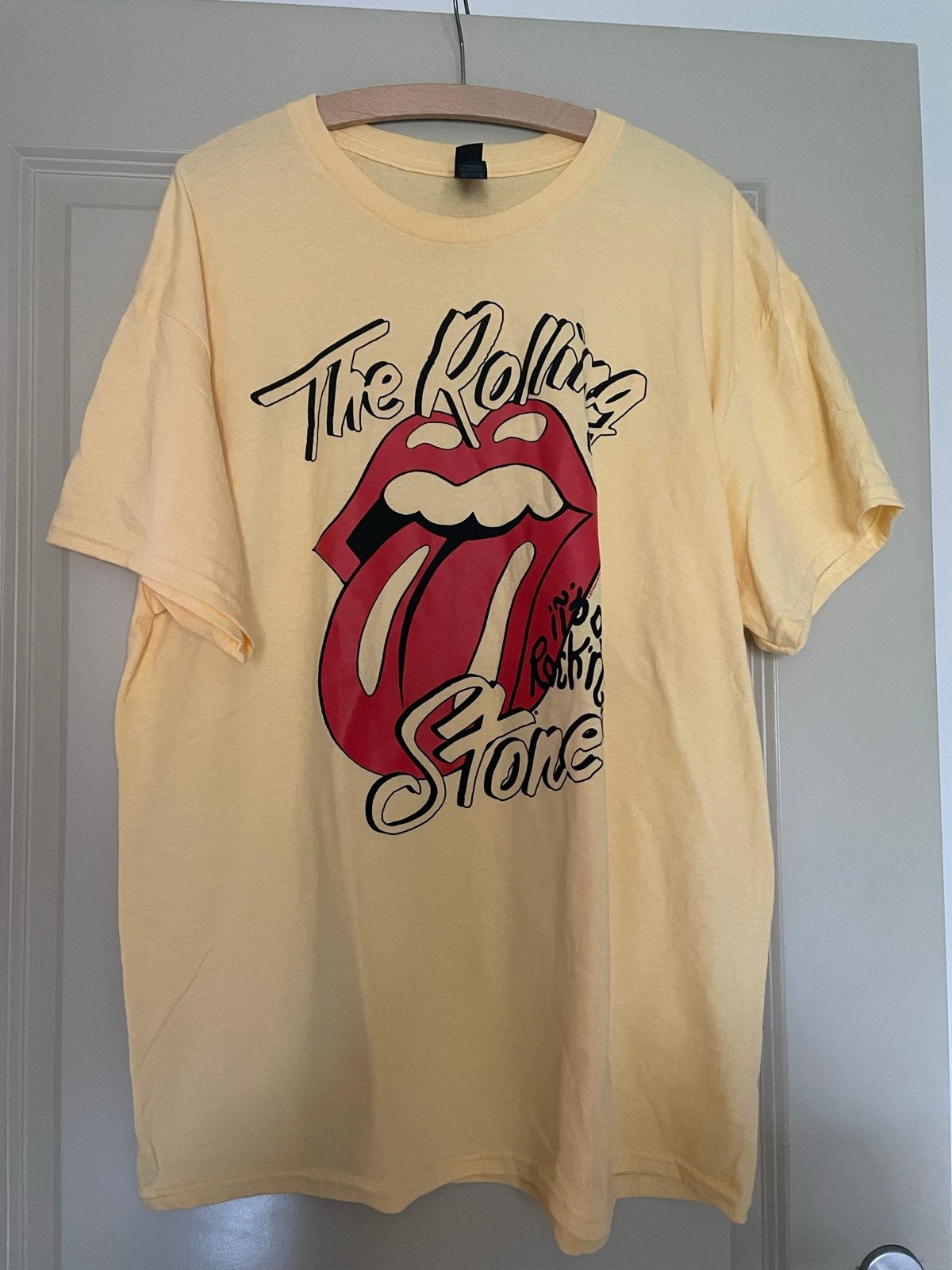 The Rolling Stones T-shirt - Geel, Ophalen of Verzenden, Zo goed als nieuw, Maat 56/58 (XL), Geel