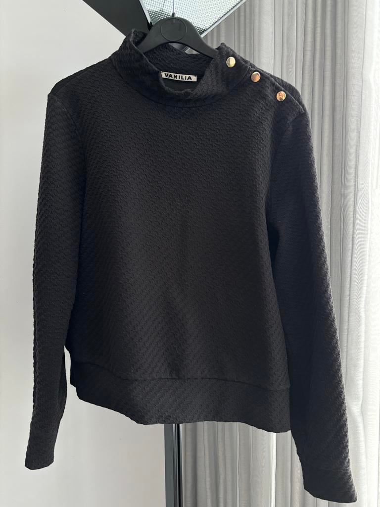 Zwarte Vanilia trui - Maat 42, Kleding | Dames, Ophalen of Verzenden, Gedragen, Maat 42/44 (L), Zwart