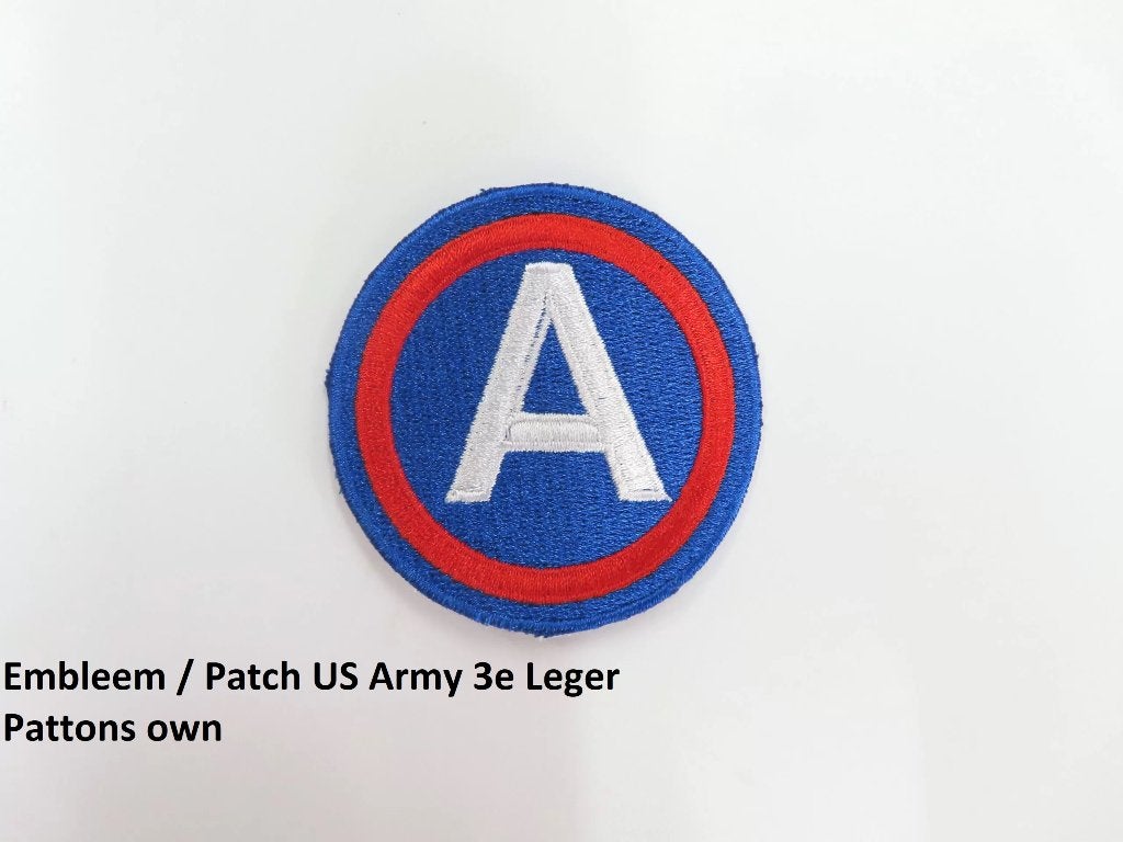 Embleem,Patch,US,Army,3e,Leger,Pattons,Own,WWII, Verzenden, Landmacht, Amerika, Embleem of Badge