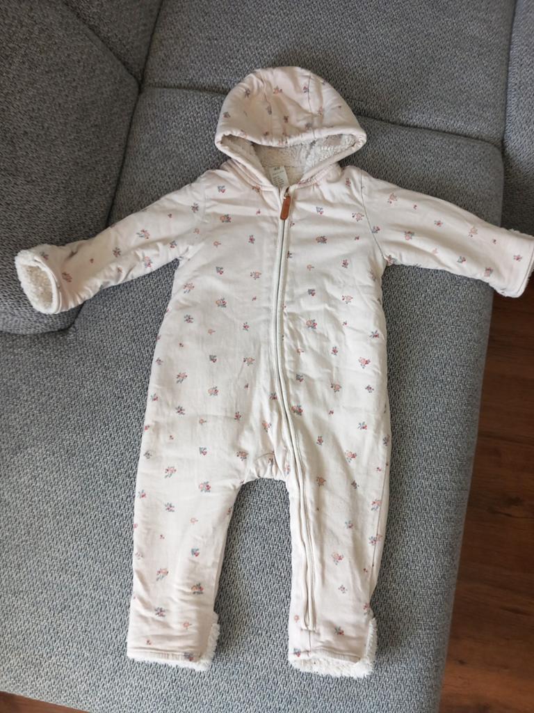 Winterpakje bloemetjes H&M 74, Meisje, H&M, Ophalen of Verzenden, Zo goed als nieuw