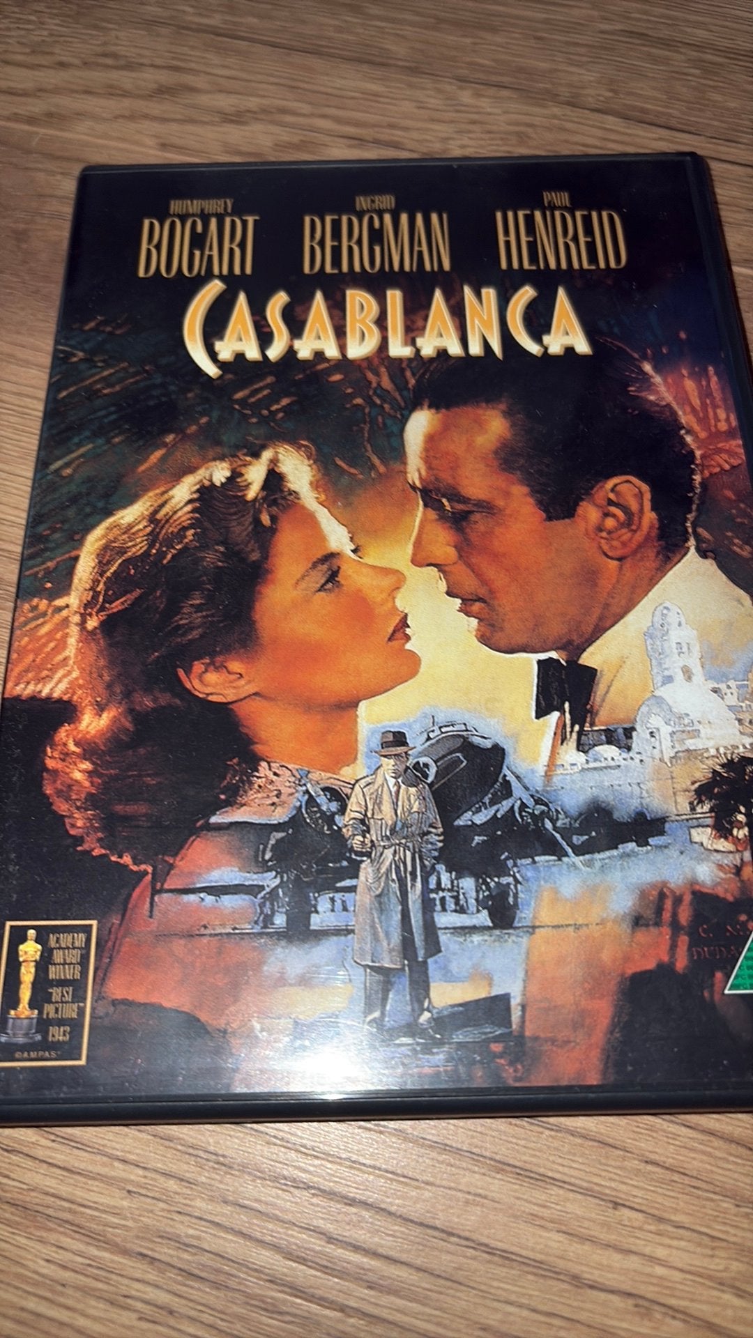Casablanca met Humphrey Bogart en Ingrid Bergman., Vanaf 16 jaar, Ophalen of Verzenden, Zo goed als nieuw, Actie en Avontuur