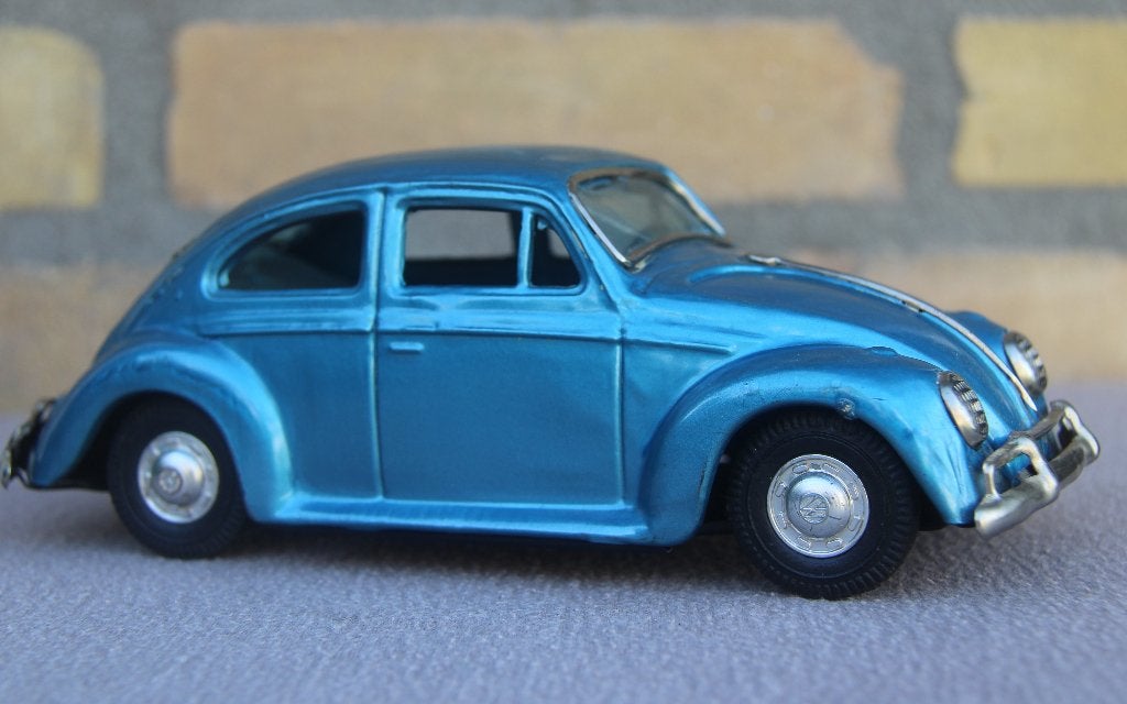 blauwe metalic volkswagen kever nette wagen, Ophalen of Verzenden