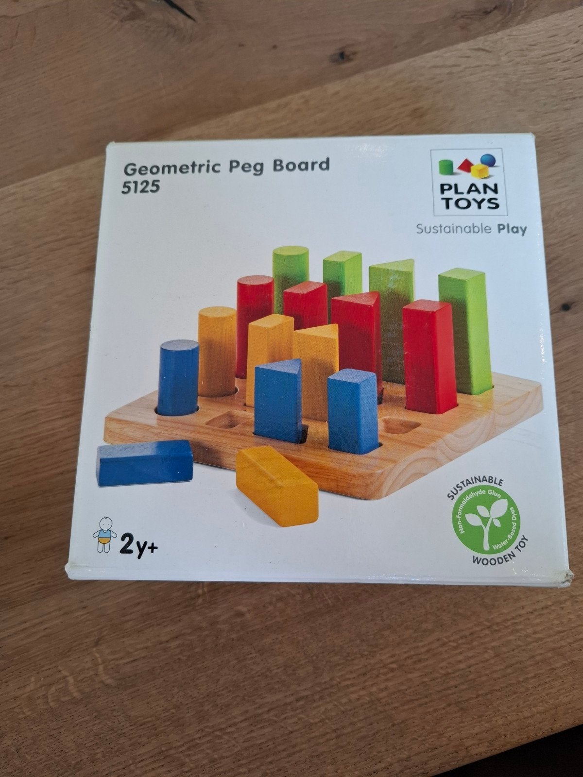 plan toys geometric peg board, Ophalen of Verzenden, Gebruikt, Overige merken