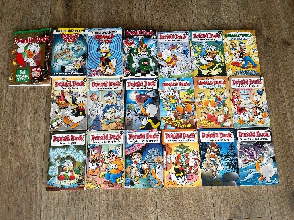 19x Pocket Donald Duck, Gelezen, Verzenden, Donald Duck, Meerdere stripboeken