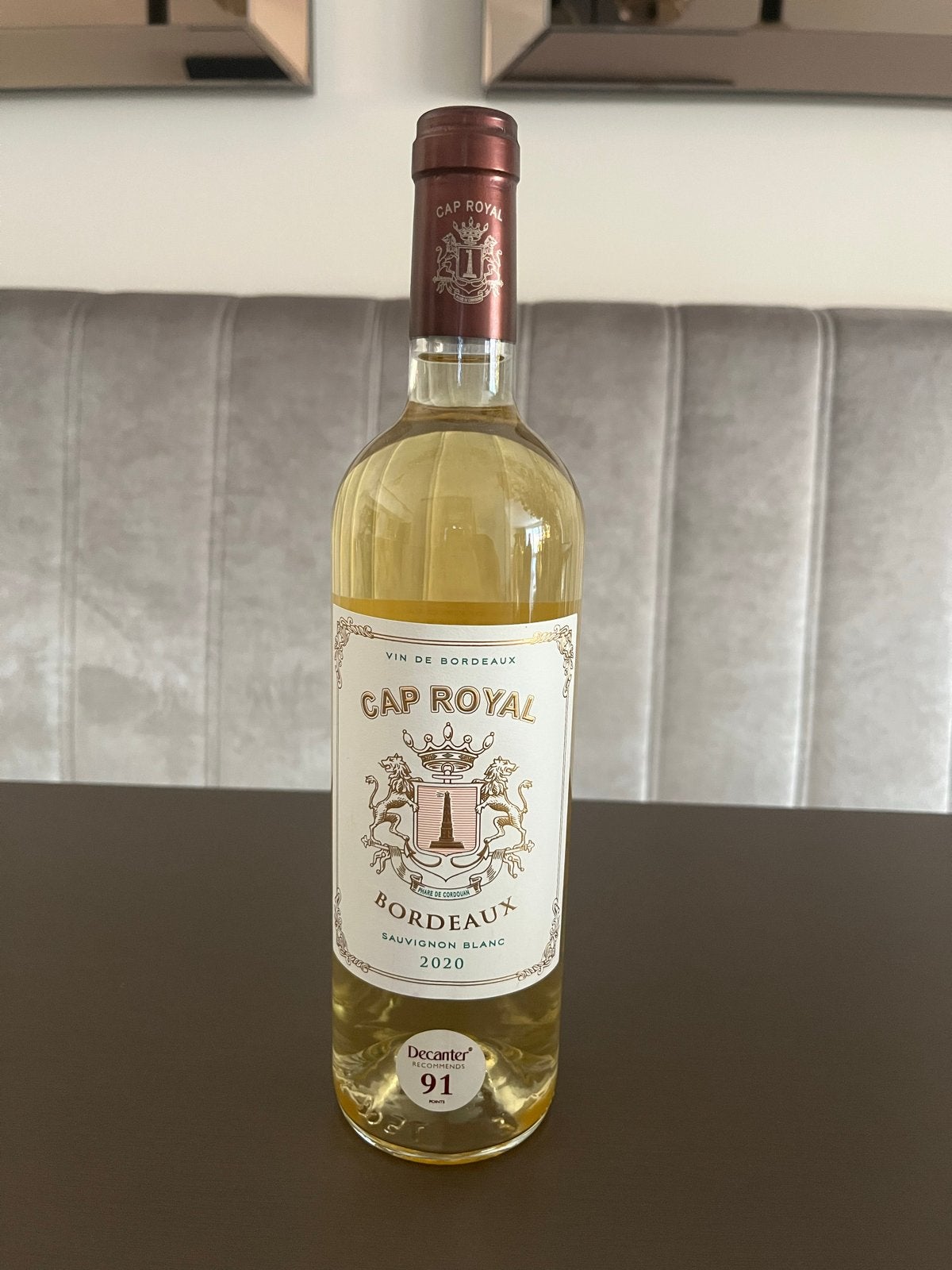 Cap Royal Bordeaux Sauvignon Blanc 2020 - Frisse Witte Wijn, Verzamelen, Wijnen, Ophalen, Zo goed als nieuw, Frankrijk, Witte wijn