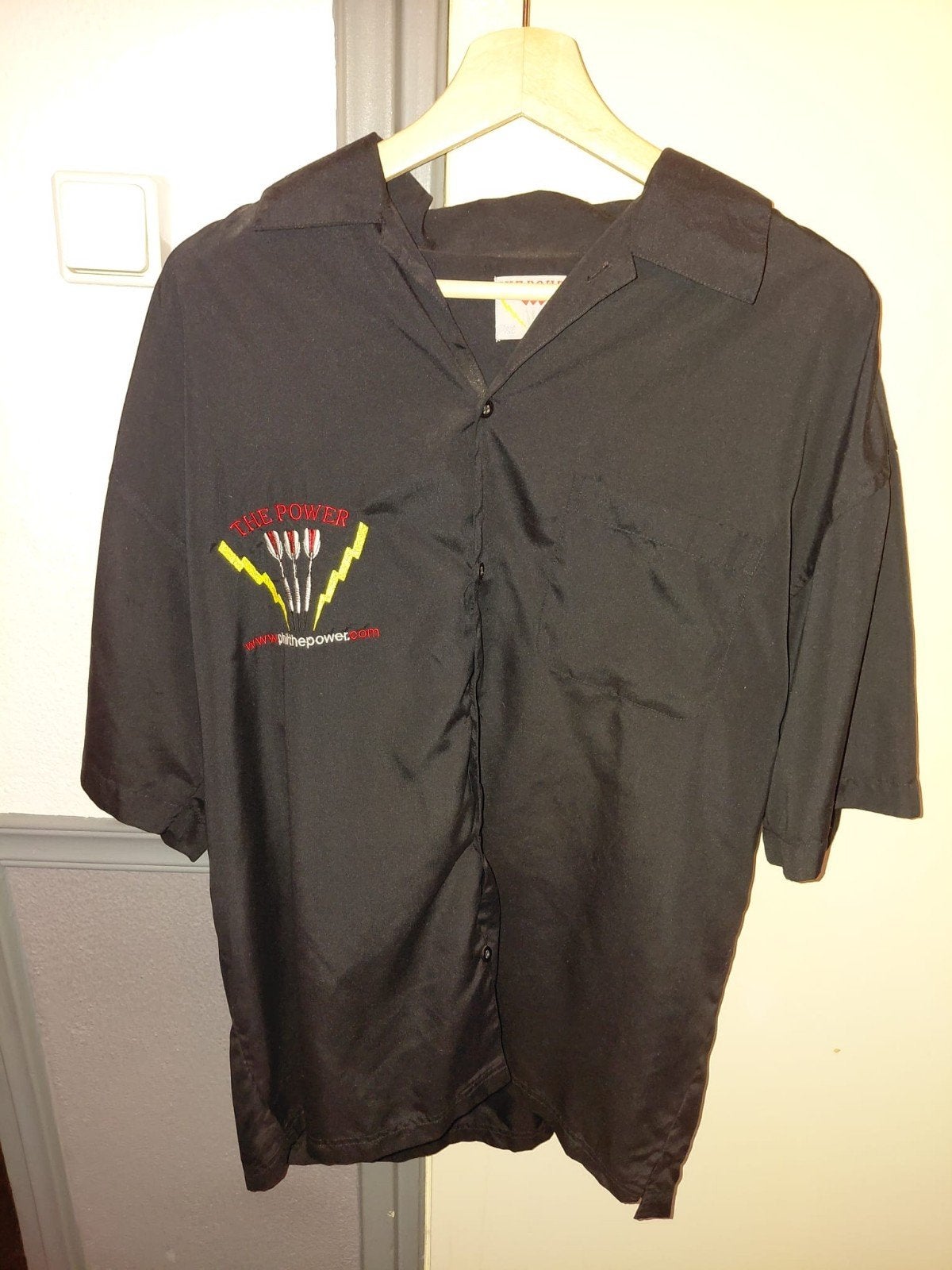 Phil Taylor 'The Power' dartshirt - Maat XL, Verzenden, Zo goed als nieuw, Overige typen