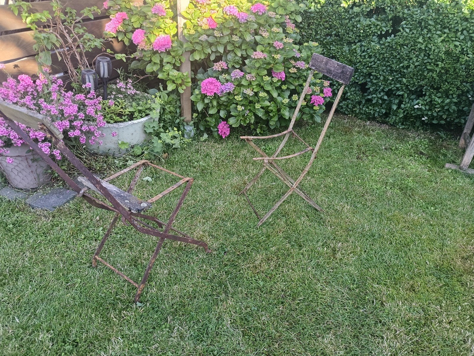 BISTROSTOELTJES, Tuin en Terras, Ophalen, Gebruikt, Metaal, Inklapbaar