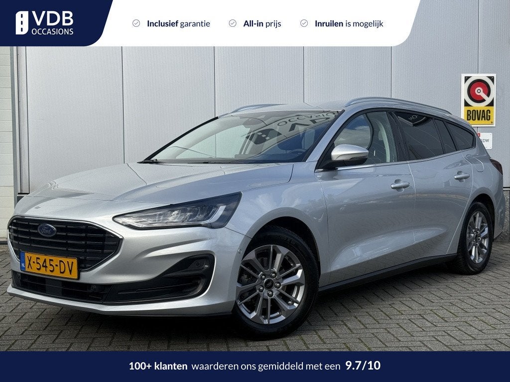 Ford FOCUS Wagon 1.0 EBH Titanium | Trekhaak | Led | Navi |, Focus, Stof, Gebruikt, Origineel Nederlands