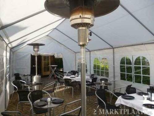 Terrasheaters te huur, Tuin en Terras, Ophalen of Verzenden, Zo goed als nieuw, Gas, Parasol