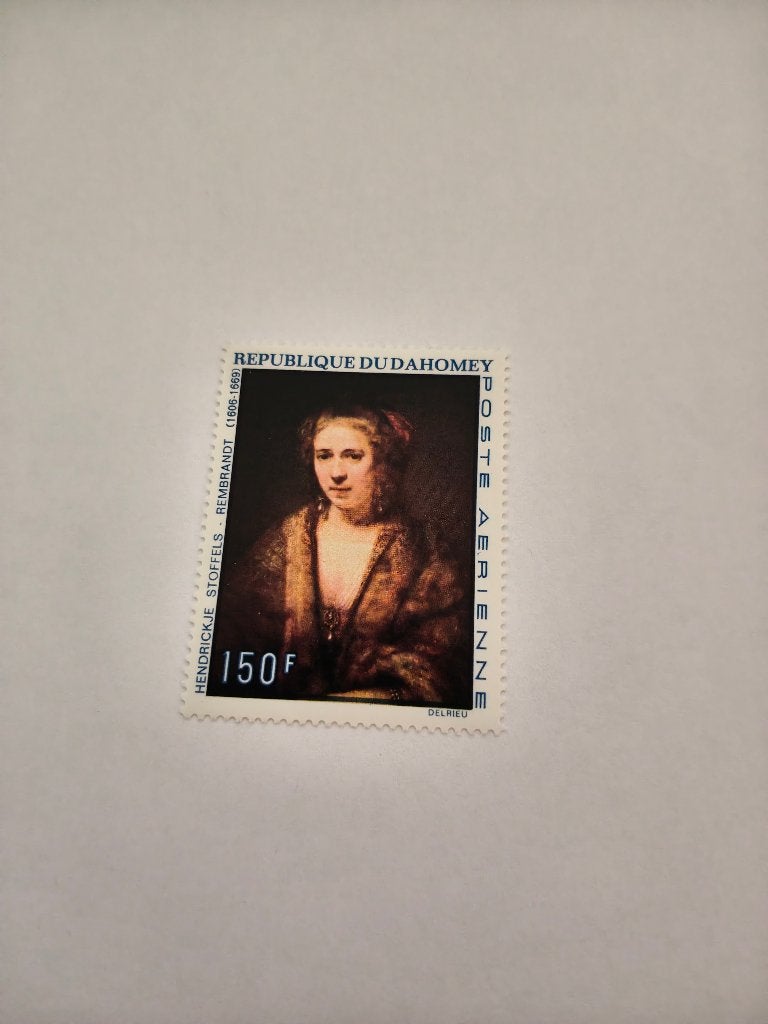 8478 du dahomey benin portret van hendrickje stoffels, Postzegels en Munten, Verzenden, Overige landen