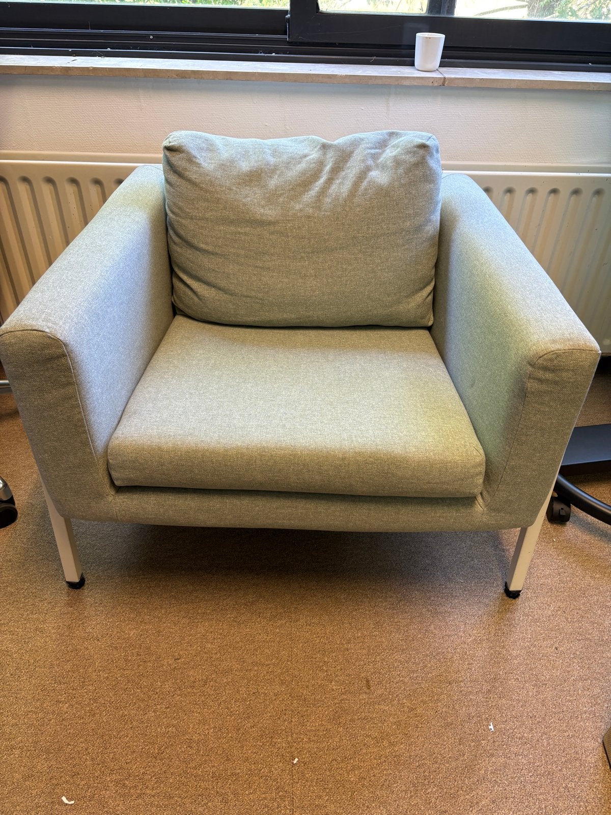 Comfortabele Koarp fauteuil - Zo goed als nieuw, Huis en Inrichting, Fauteuils, Ophalen, Zo goed als nieuw, Stof, 75 tot 100 cm